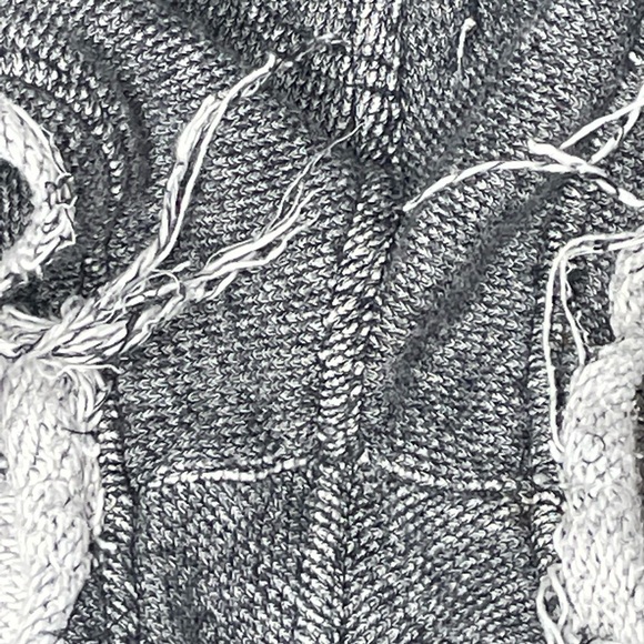 Alexander Wang shorts unisex sz Medium frayed sweatpants material gray - Picture 6 of 8